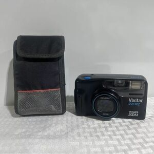 Vivitar Series 220 PZ Power Zoom 35mm  Camera TESTED WORKS WITH CASE.
